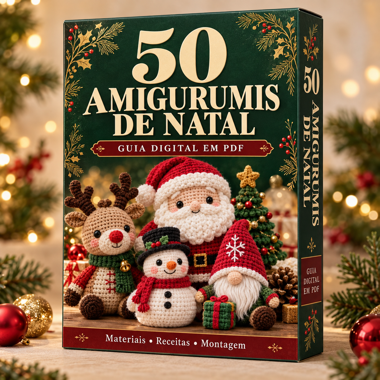 50 Amigurumis de Natal em Crochê