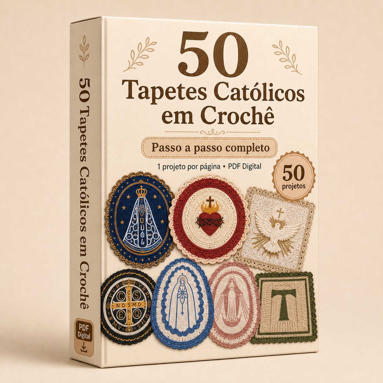 50 Tapetes Católicos em Crochê
