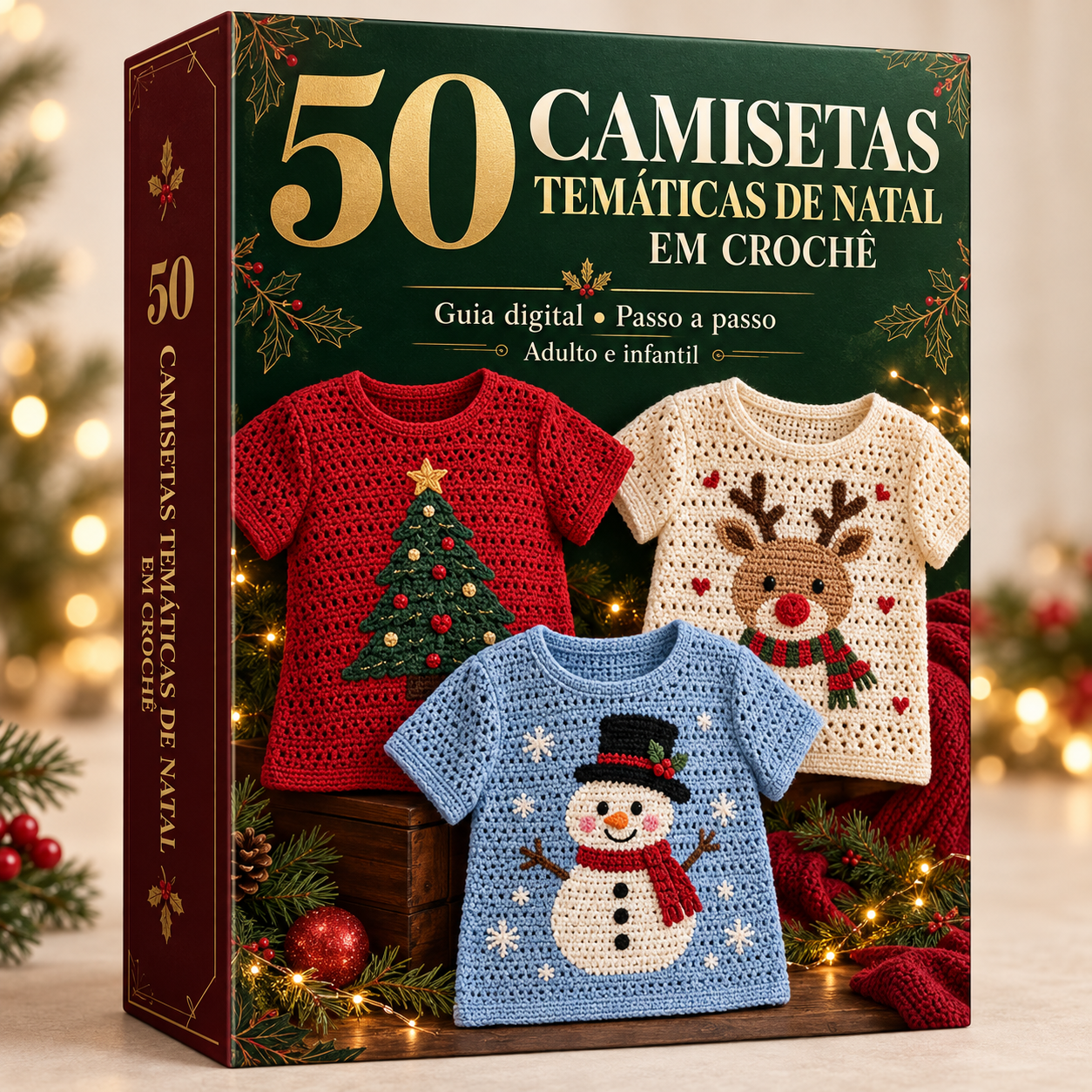 50 Camisetas de Natal em Crochê