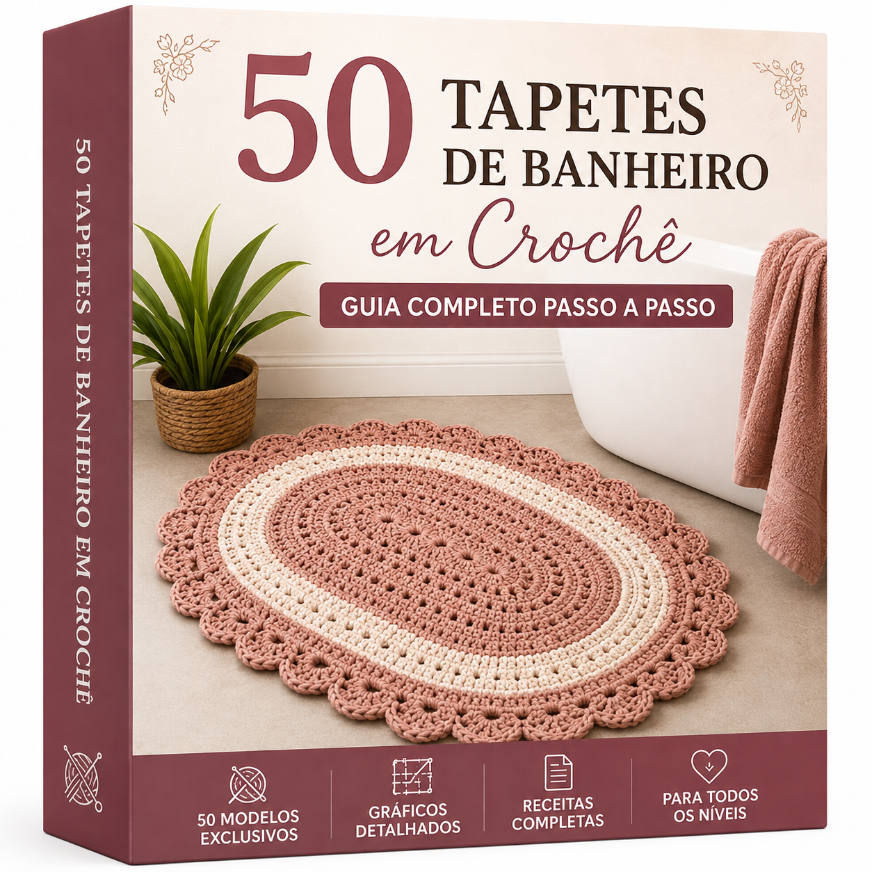 50 Tapetes de Banheiro em Crochê