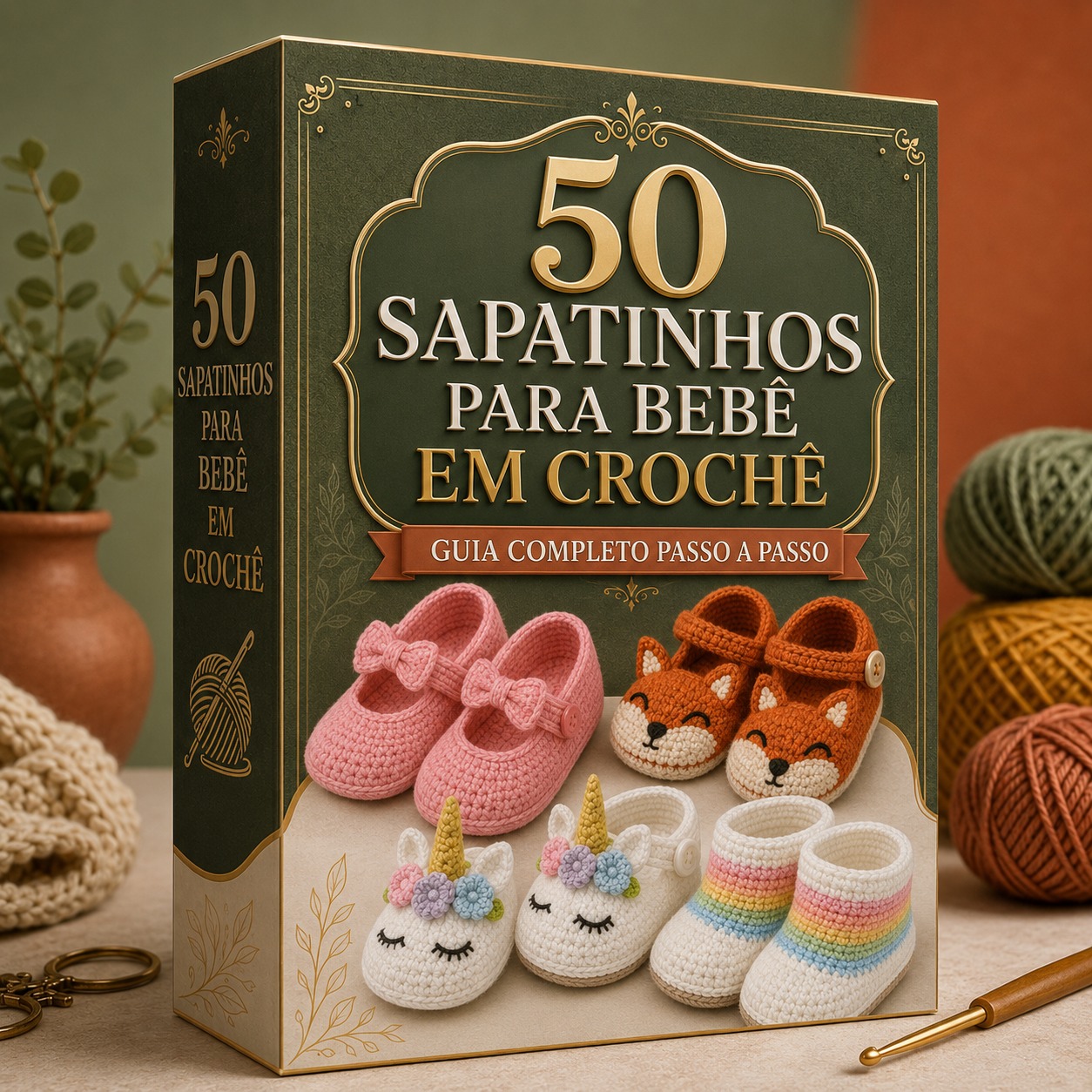 50 Sapatinhos para Bebê em Crochê