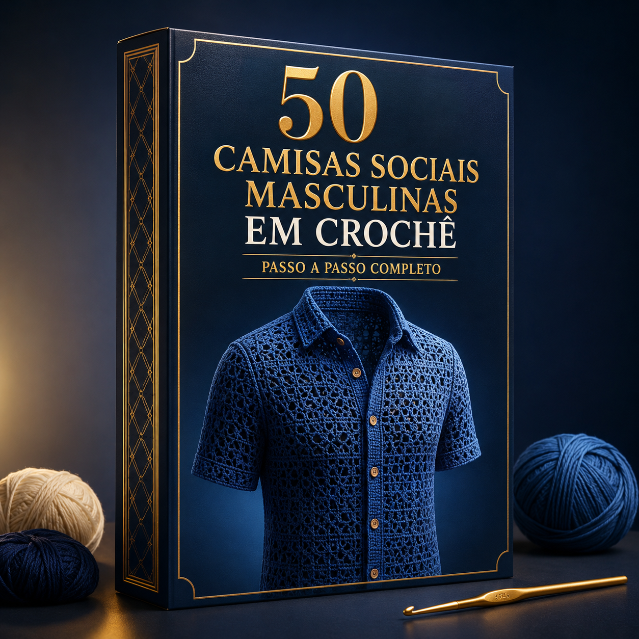 50 Camisas Sociais Masculinas em Crochê