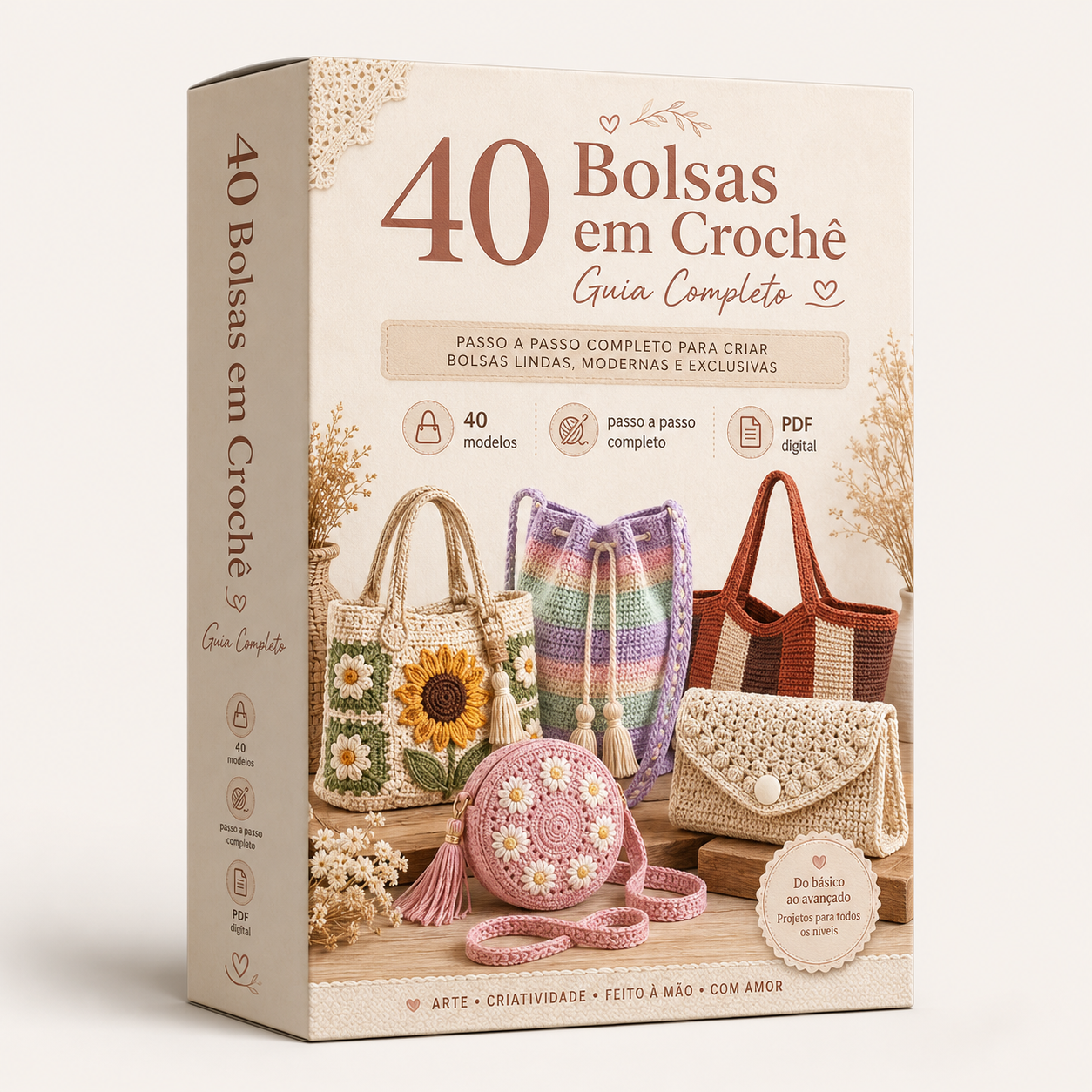 40 Bolsas em Crochê
