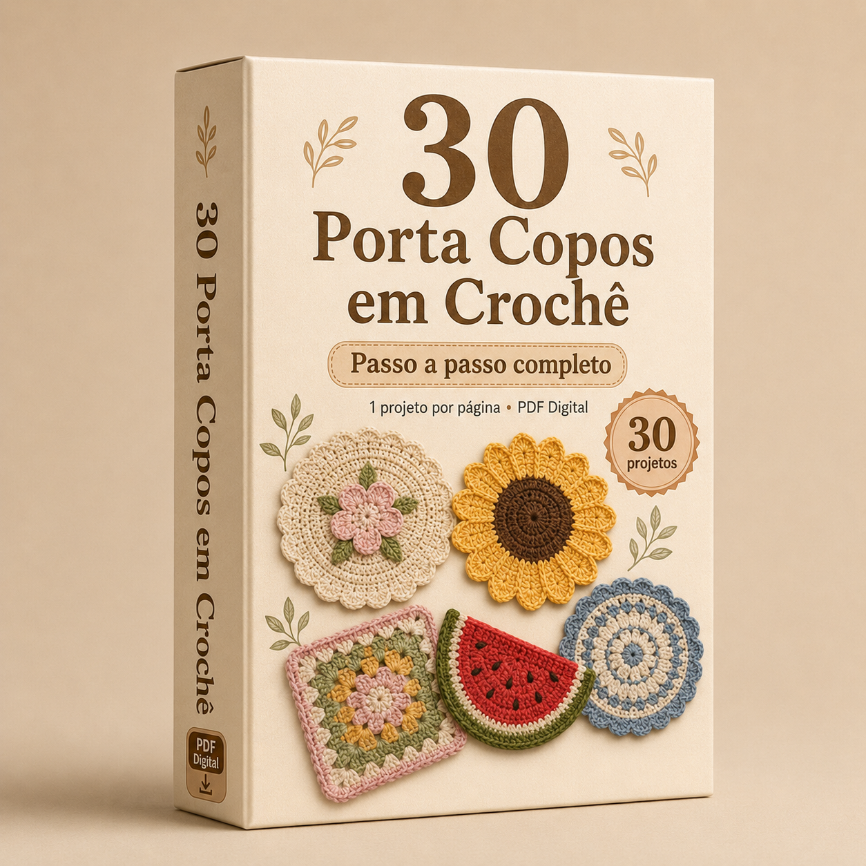 30 Porta Copos em Crochê