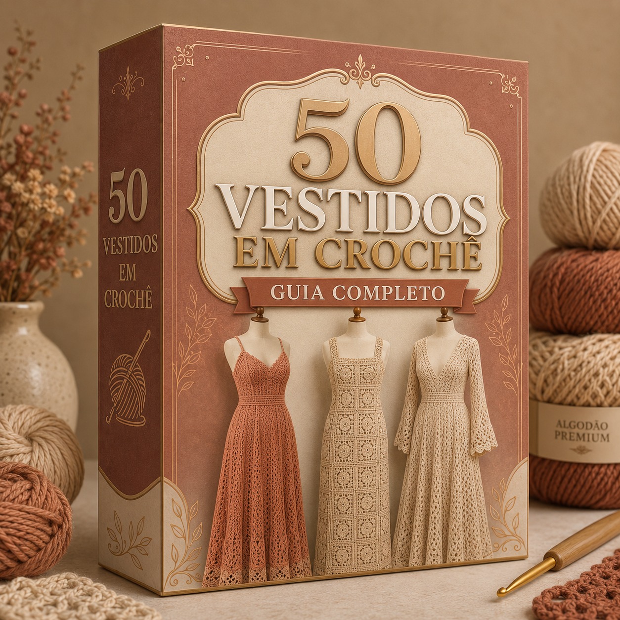 50 Vestidos em Crochê