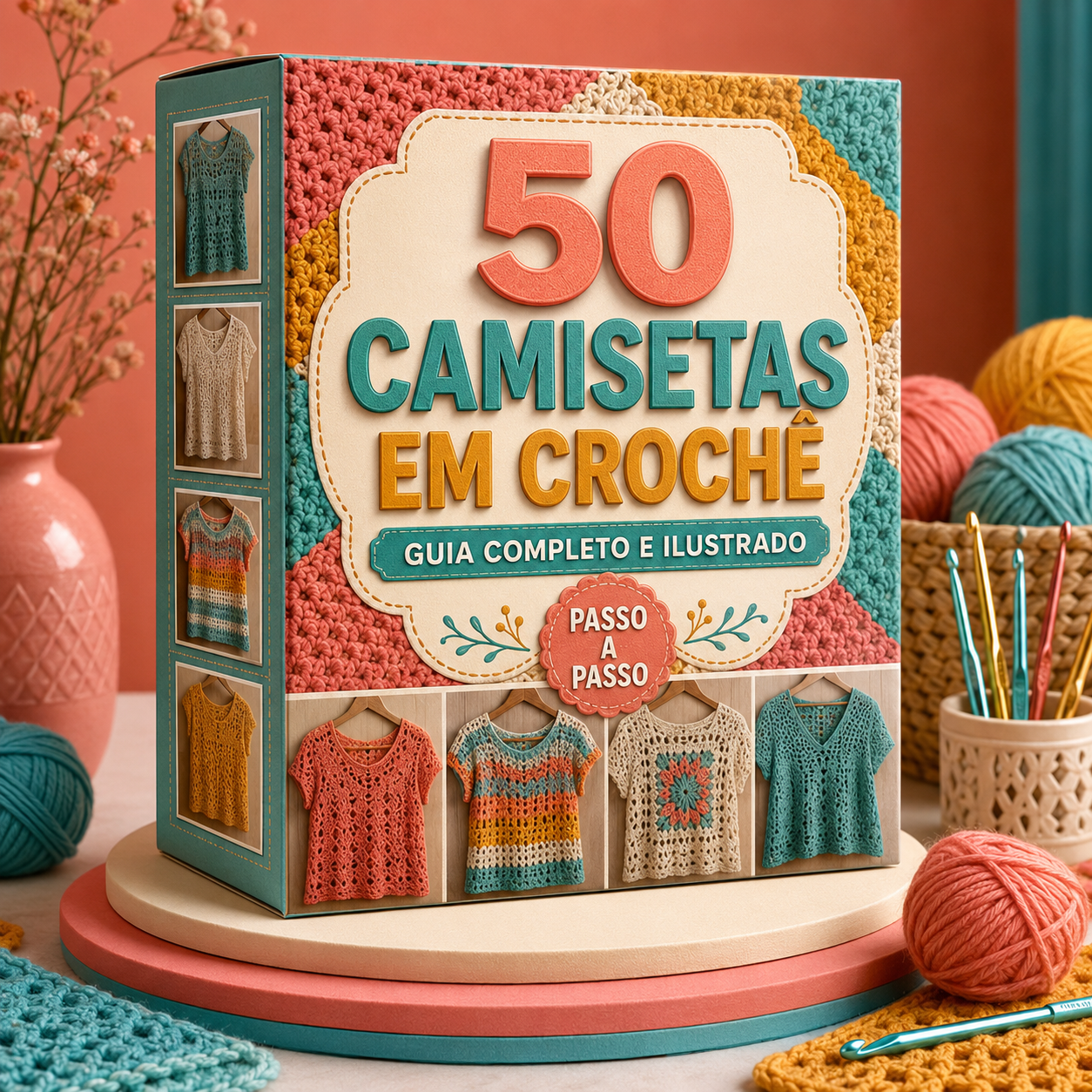 50 Camisetas em Crochê