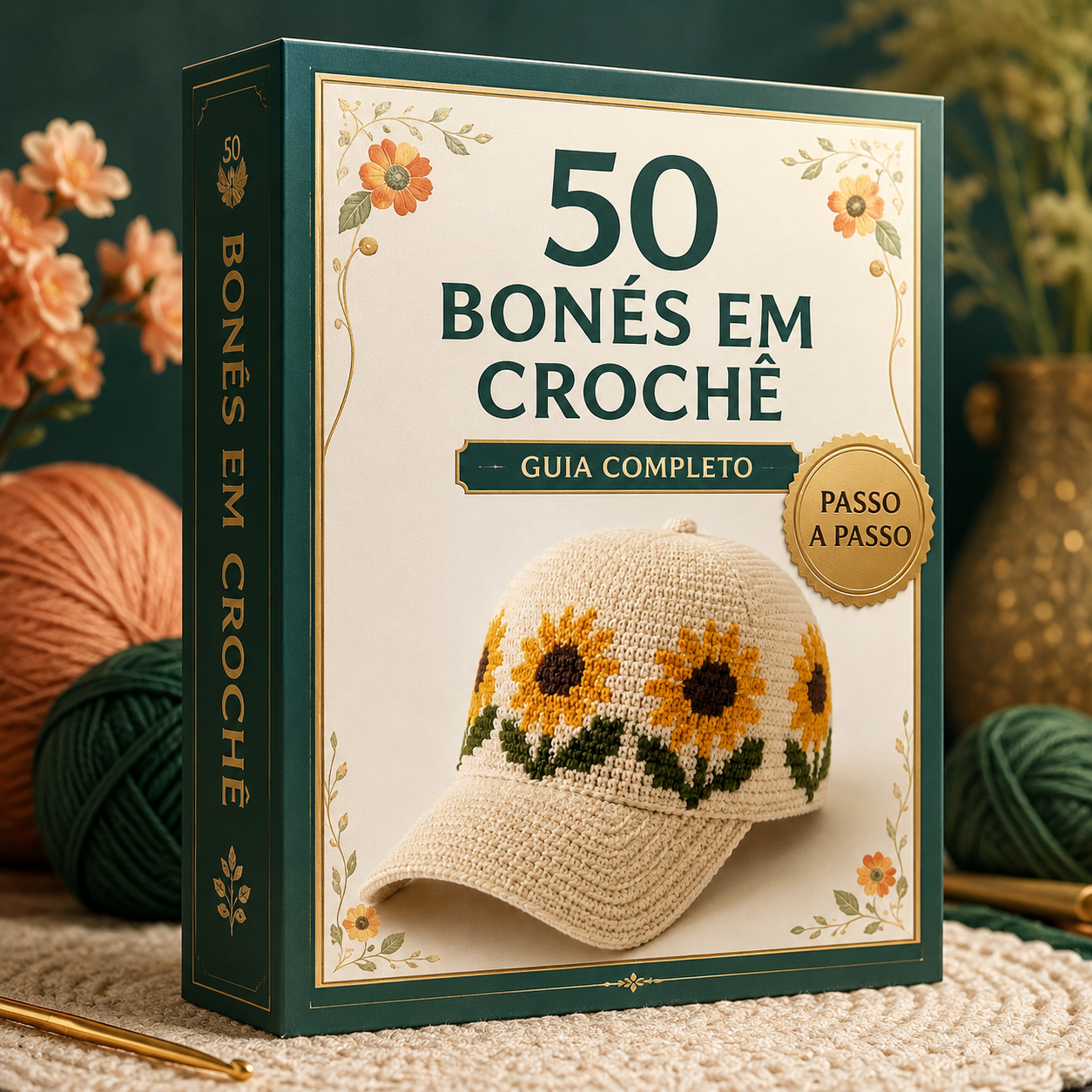 50 Bonés em Crochê