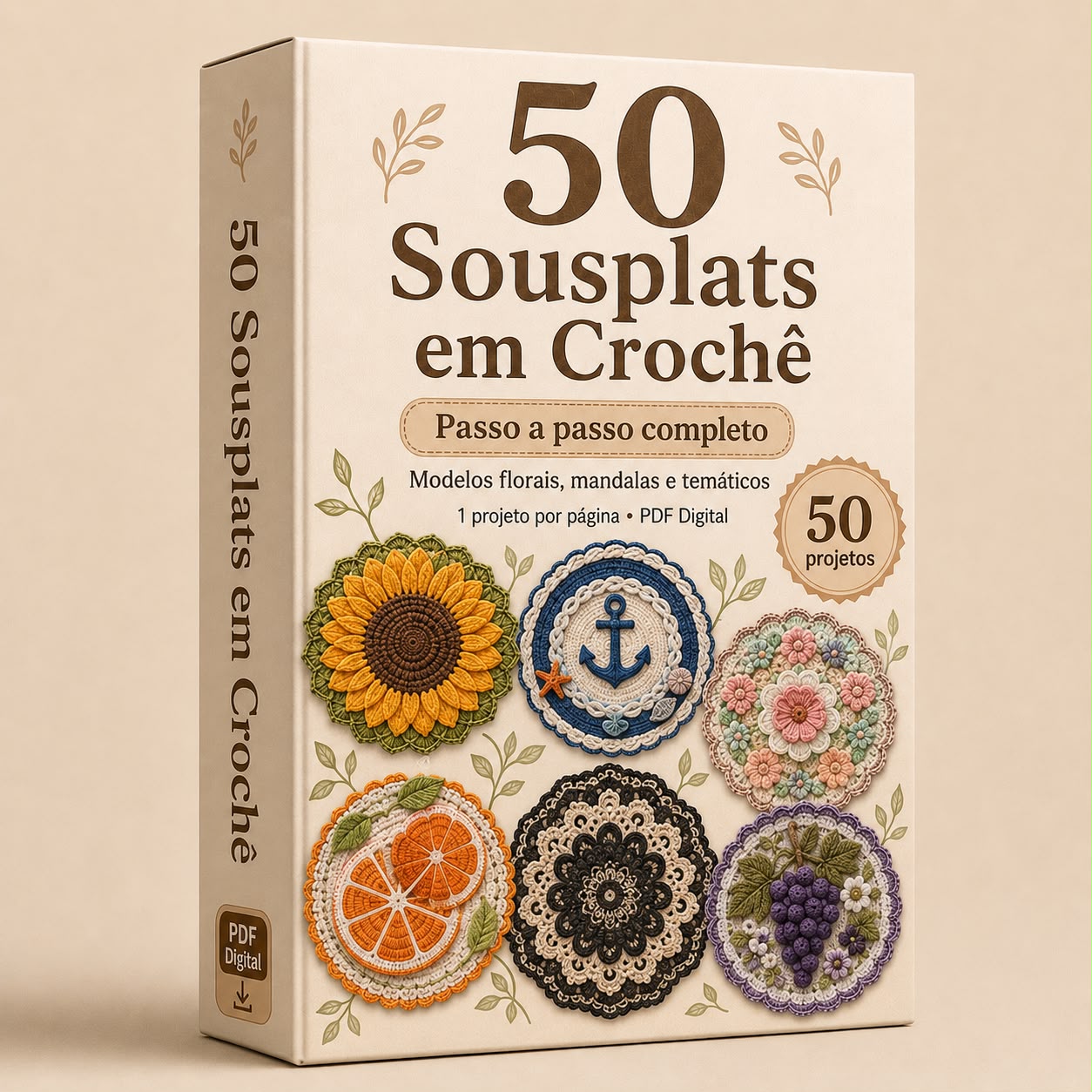 50 Sousplats em Crochê
