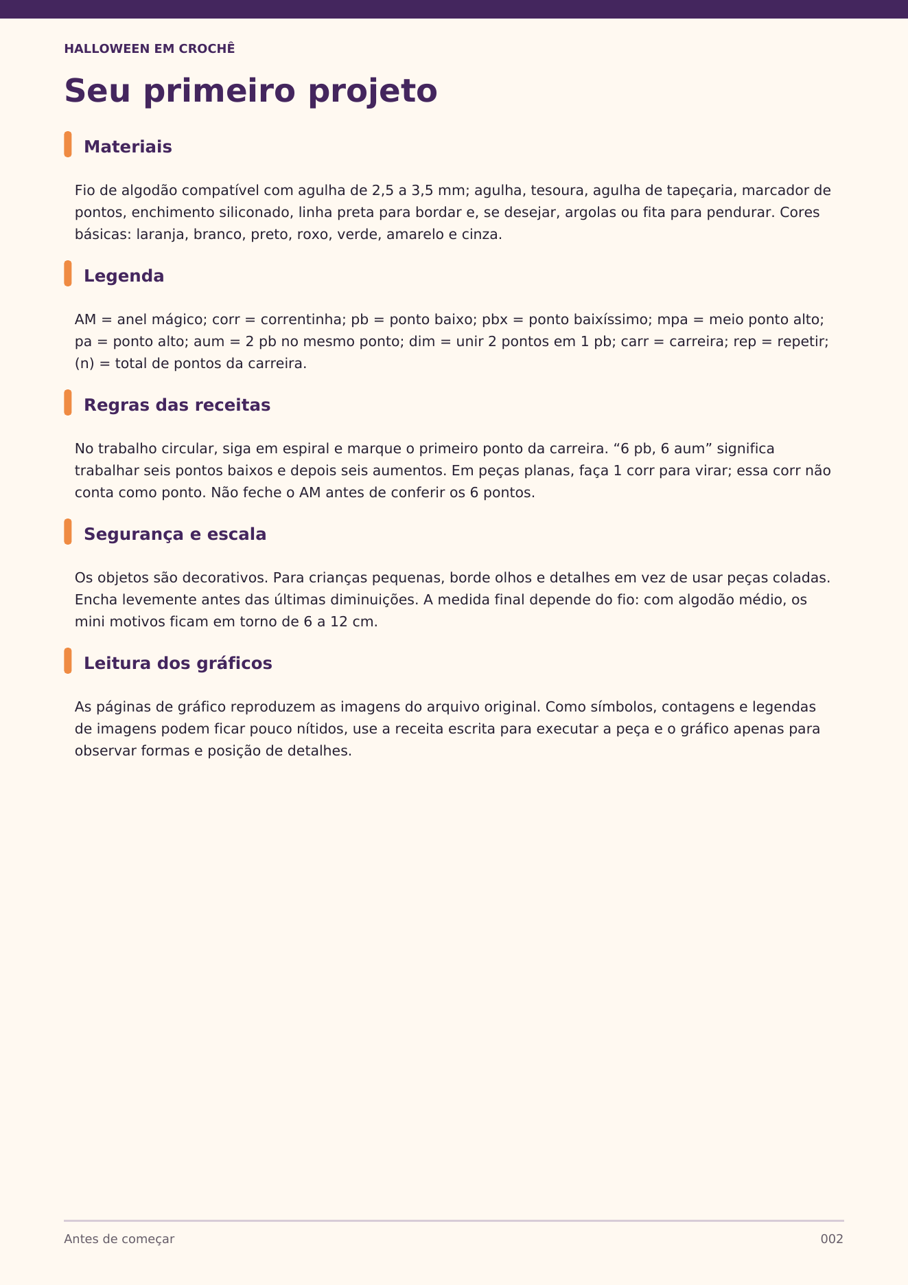Página com materiais e orientações do guia