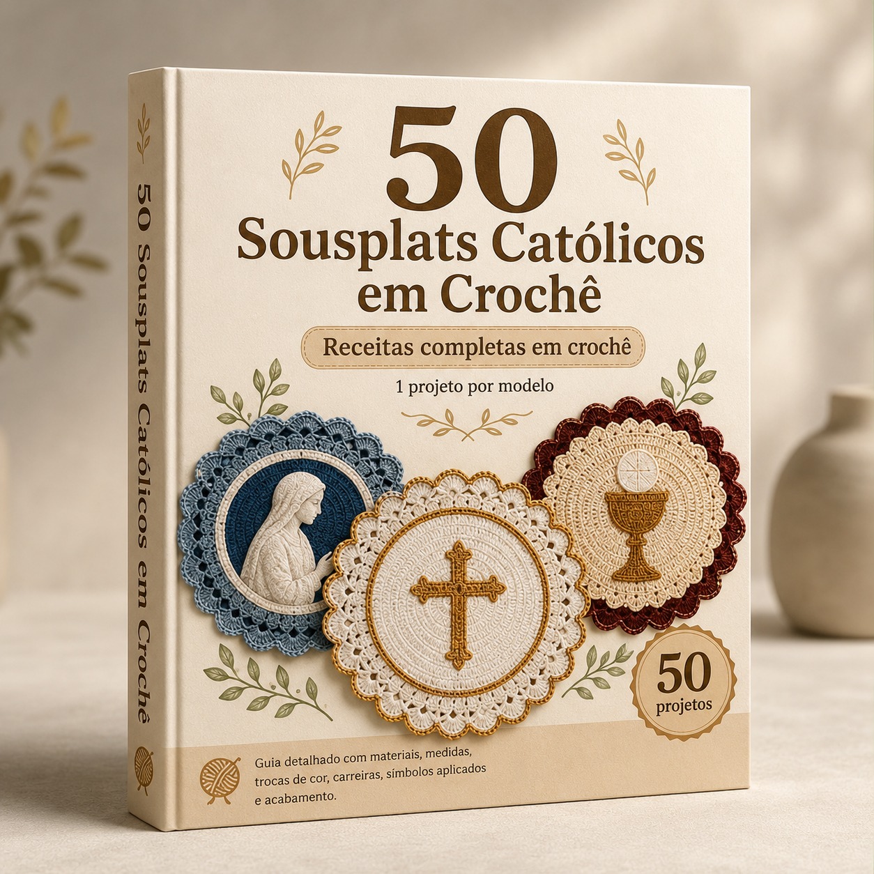 50 Sousplats Católicos em Crochê